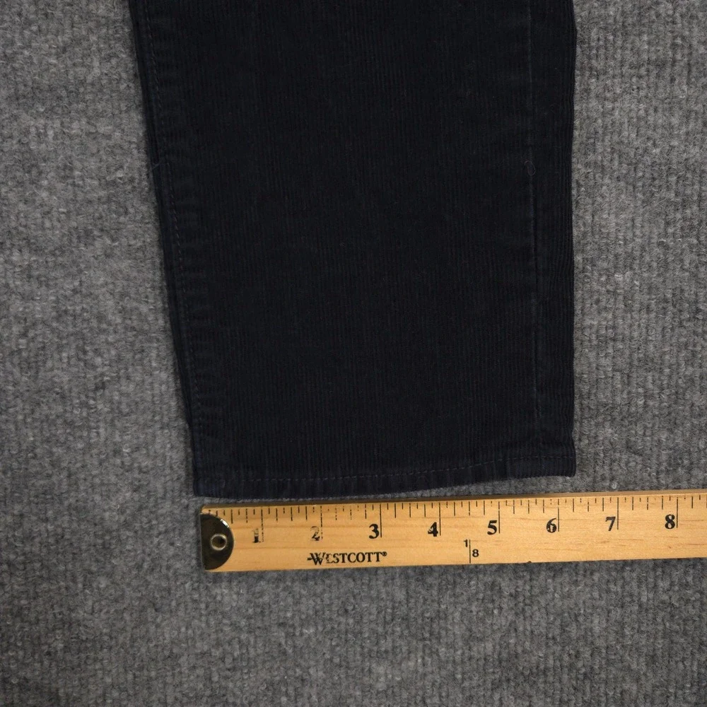 J Crew Corduroy Pants Mens 30X32 Deep Navy Blue 484 Slim Straight Preppy Casual‎